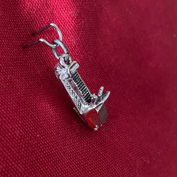 Jewelry - VTG Red Snowmobile Charm